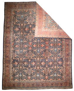 Antique Persian Tabriz Rug 10'10" x 14' (3.30 x 4.27 M): Antique Persian Tabriz
