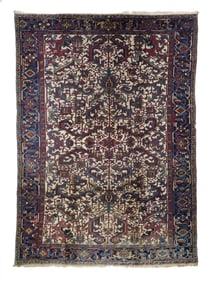 Vintage Persian Heriz Rug 7'4" x 10'5" (2.24 x 3.18 M)