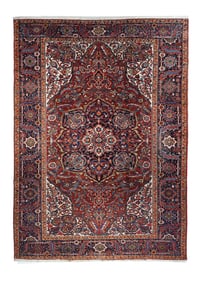 Vintage Persian Heriz Rug 8'2" x 11'7" (2.49 x 3.53 M)