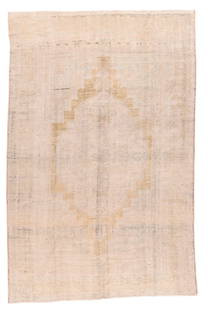 Antique Turkish Oushak Rug 6'9'' x 10'0'' (2.06 x 3.05 M): Antique Turkish Oushak