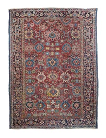 Antique Persian Heriz Rug 6'11'' x 9'10'' (2.11 x 3.00 M)