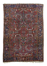 Vintage Persian Heriz Rug 6'5" x 9' (1.96 x 2.74 M)
