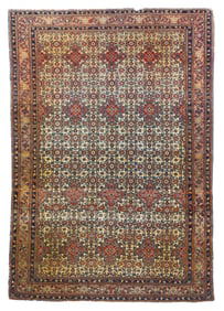 Antique Persian Tabriz Rug 4'8'' x 6'9'' (1.42 x 2.06 M)