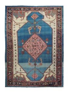 Antique Persian Bakhshayesh Rug 9'4" x 13' (2.84 x 3.96 M): Antique Persian Bakhshayesh