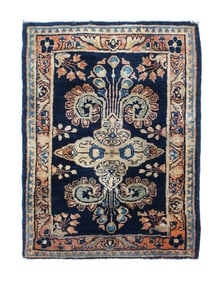 Antique Persian Mohajeran Sarouk Rug 1'9" x 2'5" (0.30 x 0.74 M)