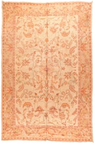 Antique Oushak Rug 9'5" x 15'9" (2.87 x 4.80 M)