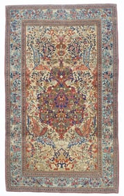 Antique Tehran Rug 4'7" x 7'9" (1.40 x 2.36 M)