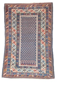 Antique Kuba Rug 2'9" x 4'2" (0.84 x 1.27 M)