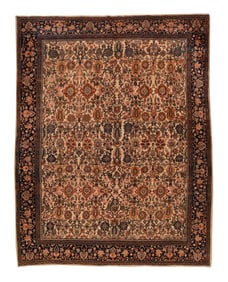 Antique Farahan Sarouk Rug 8'11" x 11'8" (2.72 x 3.56 M)