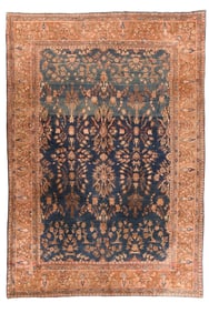 Antique Mohajeran Sarouk Rug 8'7" x 12'5" (2.62 x 3.78 M)