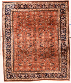 Antique Mohajeran Sarouk Rug 9'2" x 11'0" (2.79 x 3.35 M)