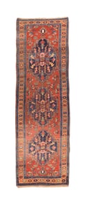 Antique Heriz Long Rug 3'6" x 11'0" (1.07 x 3.35 M)