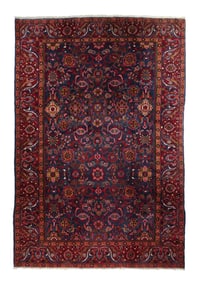 Vintage Hamadan Rug 7'5" x 11'5" (2.26 x 3.48 M)