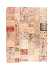 Vintage Patchwork Rug 8'6" x 11'7" (2.59 x 3.53 M)