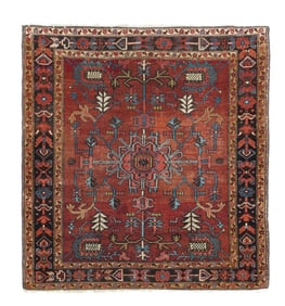 Antique Bakhshayesh Rug 3'11" x 4'3" (1.19 x 1.30 M)