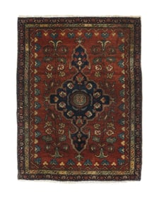 Antique Farahan Sarouk Rug 1'10" x 2'5" (0.56 x 0.74 M)