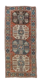 Antique Kazak Rug 4' x 9'5" (1.22 x 2.87 M)
