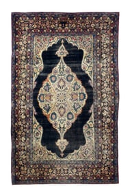 Antique Lavar Kerman Rug 4'8" x 7'8" (1.42 x 2.34 M)