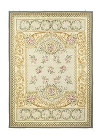 Aubusson Rug 5' x 7'2" (1.52 x 2.18 M)