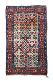 Antique Kazak Rug 4'4" x 7'7" (1.32 x 2.31 M)
