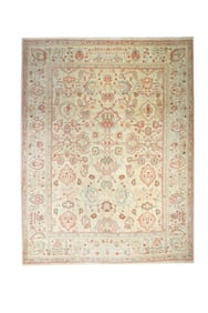 Turkish Oushak Rug 9' x 12" (2.74 x 3.66 M)