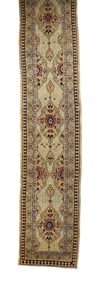 Antique Sarab Long Rug 3'5" x 17'10" (1.04 x 5.44 M)
