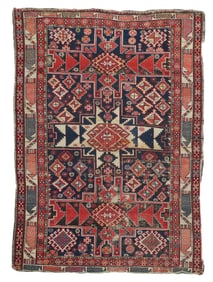 Antique Shirvan Rug 3'9" x 5'4" (1.14 x 1.63 M)