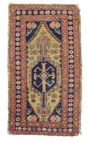 Antique Heriz (1 of pair) Rug 2'6" x 4'3" (0.76 x 1.30 M)