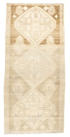 Vintage Tribal Rug 3'3" x 7' (0.99 x 2.13 M)
