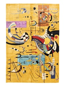 Fine mid century French Rug 6'9" x 9'8" (2.06 x 2.95 M)