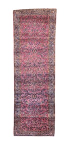 Antique Silk Kashan Rug 1'11" x 5'11" (0.58 x 1.80 M)