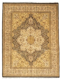 Fine Vintage Indo Tabriz Rug 8'9" x 11'8" (2.67 x 3.56 M)