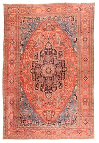 Antique Heriz/Serapi Rug 11'7'' x 18'5'' (3.53 x 5.61 M)