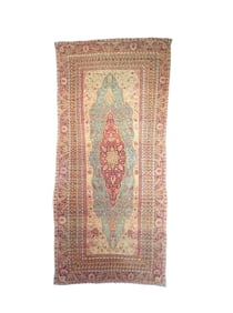 Antique Turkish Gordez Odd and rare size Rug 8' x 17'8" (2.44 x 5.38 M)