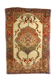 Antique Farahan Sarouk Rug 3'5" x 5' (1.04 x 1.52 M)