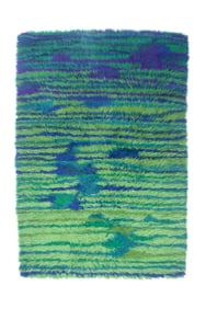 Vintage European Shag Rug 4'7" x 6'5" (1.40 x 1.96 M)