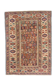 Antique Shirvan Rug 3'6" x 4'10" (1.07 x 1.47 M)