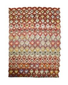 Mid Century Swedish Kilim 8'10" x 12'2" (2.69 x 3.71 M)