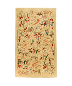 Fine Mid Century Artistic Rug 4'9" x 8'2" (1.22 x 2.49 M)