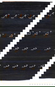 Vintage Gabbeh Rug 4'11" x 8'1" (1.50 x 2.46 M)