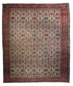 Antique Farahan Sarouk Rug 11' x 13'3" (3.35 x 4.04 M)