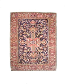Antique Serapi Rug 8'1" x 10'4" (2.46 x 3.15 M)