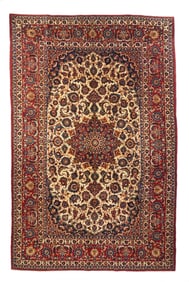 Vintage Isfahan Rug 6'10" x 11' (2.08 x 3.35 M)