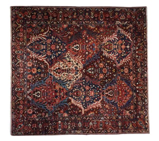 Vintage Bakhtiari Rug 11'2" x 11'10" (3.40 x 3.61 M)