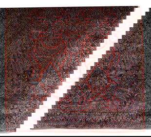 Antique Sarouk Rug 12'2" x 18'4" (3.71 x 5.59 M)