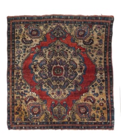 Antique Bidjar Rug 3'10" x 4'3" (1.17 x 1.30 M)