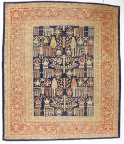 Antique Zigler Mahal Rug 8'11" x 10'5" (2.72 x 3.18 M)