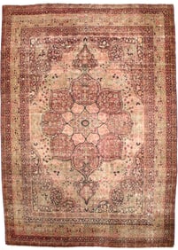 Antique Persian Lavar Kerman Rug 9' x 13'3" ( 2.74 x 4.04 M)
