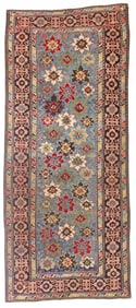 Antique Caucasian Shirvan Rug 3'6" x 8'5" ( 1.07 x 2.57 M)