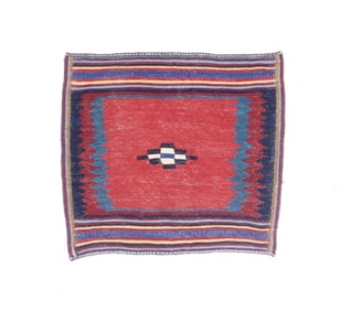 Antique Persian Tribal Kilim Rug 3'4" x 3'9" ( 1.02 x 1.14 M)